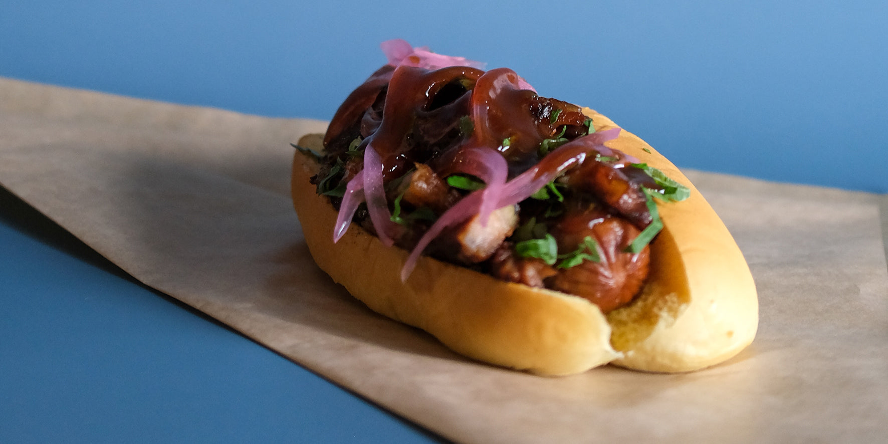Loaded Hot Dog with Pork Belly &ndash; Duke's Mayo