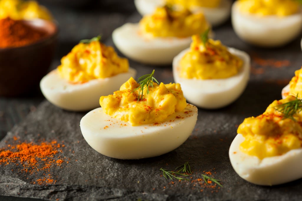 Carolina Gold Deviled Eggs Duke's Mayo