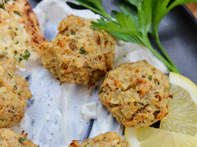 Tuna Meatballs with Tzatziki