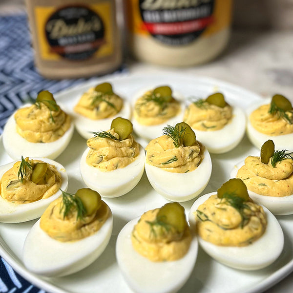 Dill Pickle Deviled Eggs – Duke's Mayo