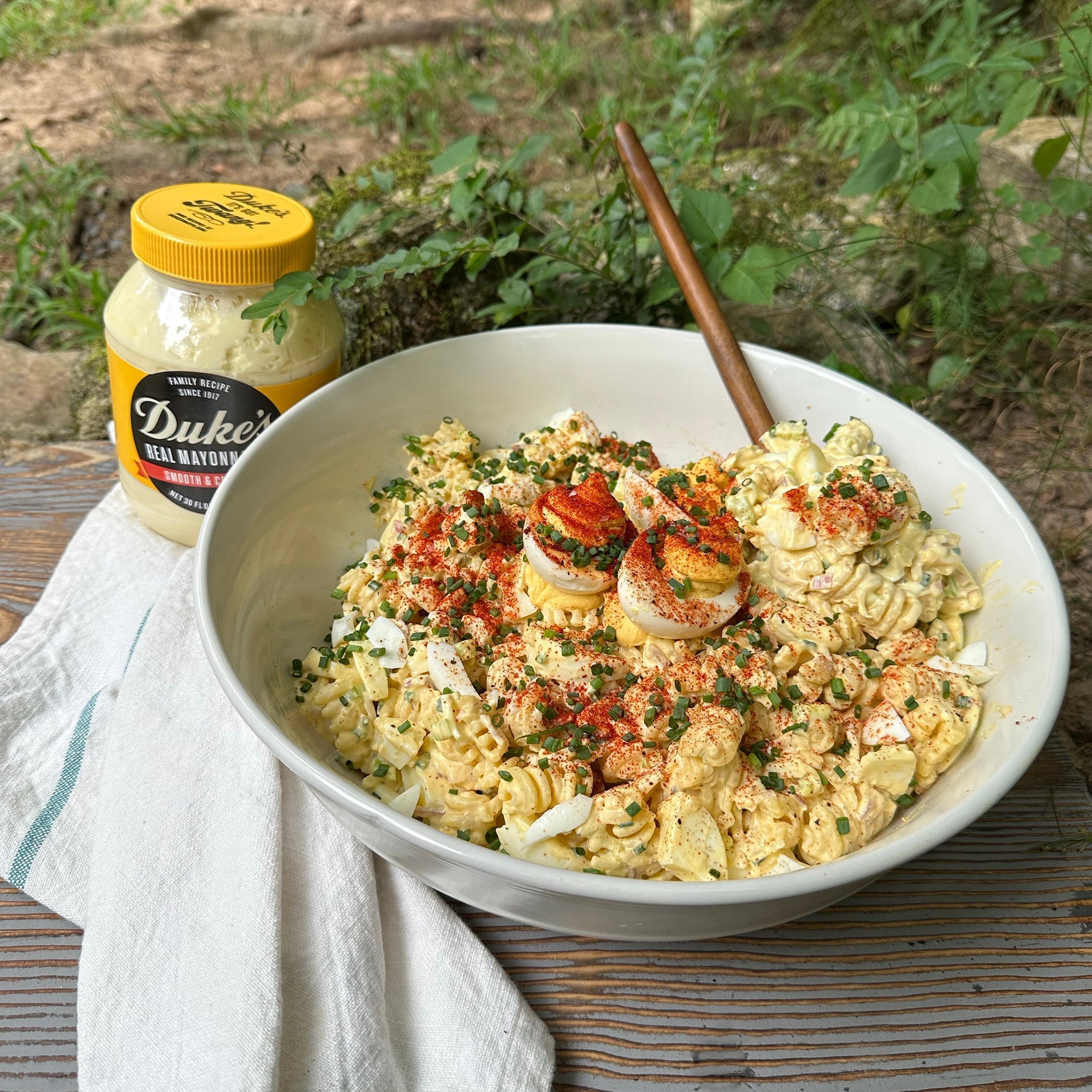 Deviled Egg Pasta Salad Duke's Mayo