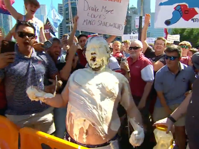 Nothing says college football is back like a mayo bath on College GameDay