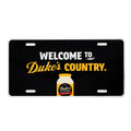 Welcome to Duke's Country License Plate Cover